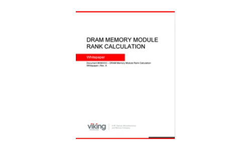 Dram Memory Module Rank Calculation