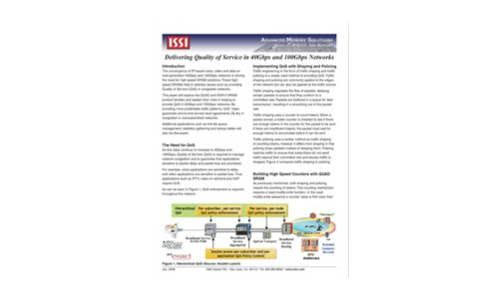 Fornire qualità del servizio in reti da 40 Gbps e 100 Gbps