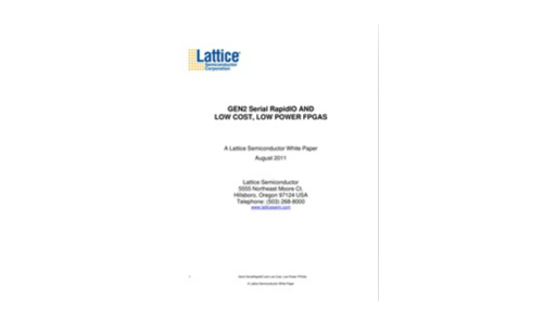 Gen2 Serial Rapidio e FPGA a basso costo, a bassa potenza
