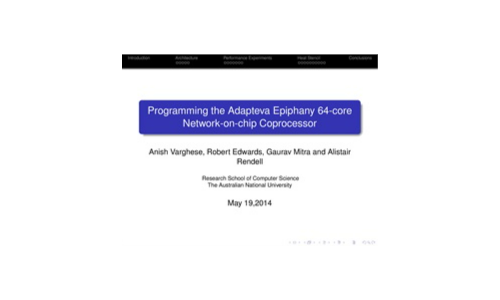 Programmazione del coprocessore Adapteva Epifany 64-Core Network-on-Chip